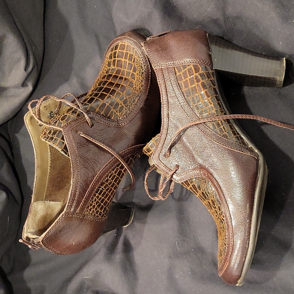 Adorable Brown Laced Booties